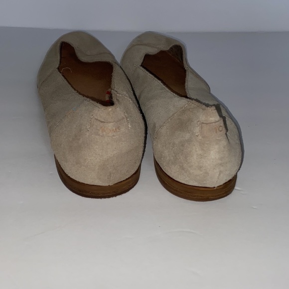 TOMS shoes Julie Desert Taupe flats size 10 great condition. - Picture 4 of 12